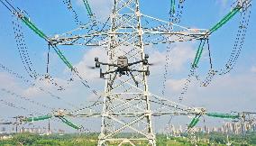 Drone Inspect Power Transmission Channel in Chuzhou