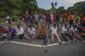 Protest Held Against President Ranil Wickremesinghe And Former President Rajapaksa's Family