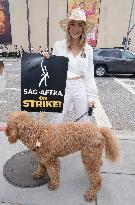 SAG AFTRA-WGA Strike outside Warner Brothers Studios - Burbank