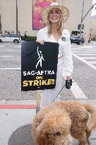 SAG AFTRA-WGA Strike outside Warner Brothers Studios - Burbank