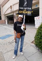 SAG AFTRA-WGA Strike outside Warner Brothers Studios - Burbank