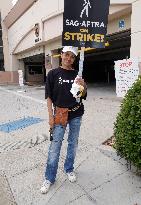 SAG AFTRA-WGA Strike outside Warner Brothers Studios - Burbank