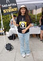 SAG AFTRA-WGA Strike outside Warner Brothers Studios - Burbank