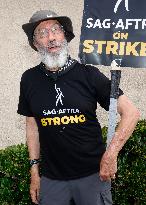 SAG AFTRA-WGA Strike outside Warner Brothers Studios - Burbank