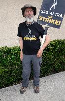 SAG AFTRA-WGA Strike outside Warner Brothers Studios - Burbank