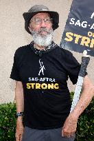 SAG AFTRA-WGA Strike outside Warner Brothers Studios - Burbank