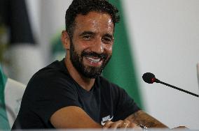 Sporting Clube de Portugal 's coach Ruben Amorim during a press conference - Lisbon