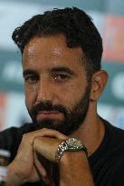 Sporting Clube de Portugal 's coach Ruben Amorim during a press conference - Lisbon