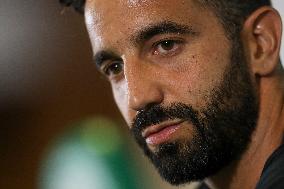 Sporting Clube de Portugal 's coach Ruben Amorim during a press conference - Lisbon