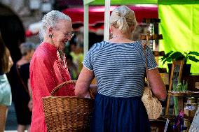 Queen Margrethe Visits Cahors Market