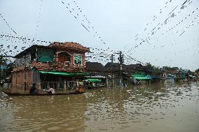 MYANMAR-BAGO-FLOOD