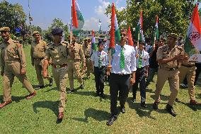 Police Organizes Tiranga Rally In Kashmir Ahead Of Independence Day