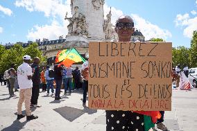 Rally In Support Of The Senegalese Opposition Leader Ousmane Sonko In Paris