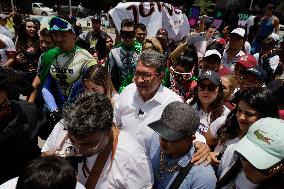 Ricardo Monreal, Pre-candidate For The Presidency Of Mexico For 2024, Visits The Cuauhtémoc Mayoralty In Mexico City