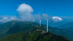 Mountaintop 
Wind Power Generation in Yichun, China