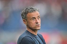 Celebrities watch the PSG vs FC Lorient football match - Paris