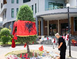 Daily Life In The City Of Pogradec, Albania.