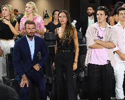 Celebrities during Inter Miami CF Vs Charlotte During The League’s Cup - Fort Lauderdale