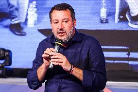 Matteo Salvini Attends Festa Della Lega Romagna In Cervia