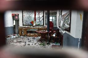 Houses Collapsed After A Tornado in Yancheng, China