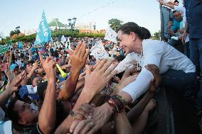 Maria Corina Machado Ahead Political Rally