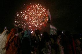 PAKISTAN-LAHORE-INDEPENDENCE DAY-FIREWORKS