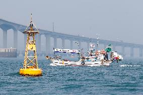 SOUTH KOREA-INCHEON-JAPAN-NUKE WASTEWATER DISCHARGE-FISHING BOAT-PROTEST