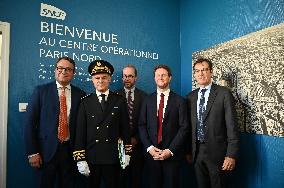 Clement Beaune Visits The Command Post Of SNCF Reseau