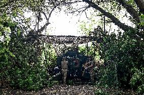 Artillery unit of 128th Brigade in Zaporizhzhia direction