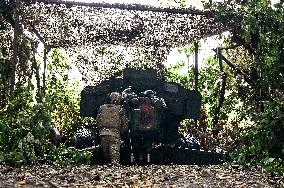 Artillery unit of 128th Brigade in Zaporizhzhia direction