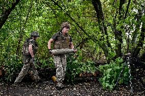 Artillery unit of 128th Brigade in Zaporizhzhia direction