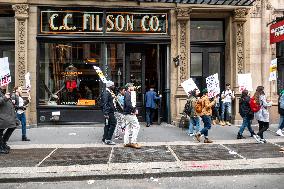 Writers Guild On Strike In New York City