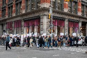 Writers Guild On Strike In New York City