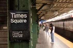 Times Square Subway Station In New York