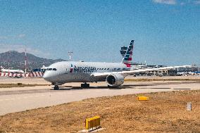 American Airlines Boeing 787 Dreamliner In Athens