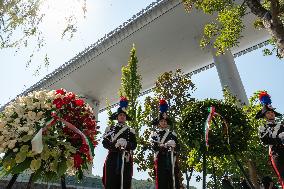 Commemorations Of The Morandi Bridge Collapse