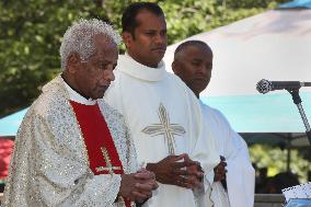 Tamil Catholics Take Part In The Feast Of Our Lady Of Madhu