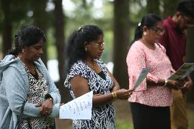 Tamil Catholics Take Part In The Feast Of Our Lady Of Madhu