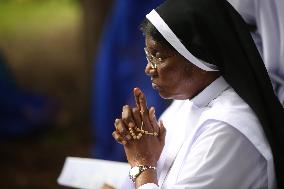 Tamil Catholics Take Part In The Feast Of Our Lady Of Madhu