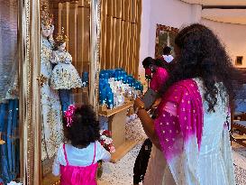 Tamil Catholics Take Part In The Feast Of Our Lady Of Madhu