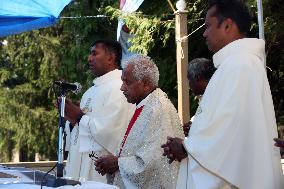 Tamil Catholics Take Part In The Feast Of Our Lady Of Madhu