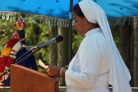 Tamil Catholics Take Part In The Feast Of Our Lady Of Madhu