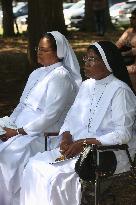 Tamil Catholics Take Part In The Feast Of Our Lady Of Madhu