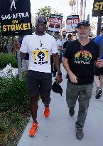 SAG-Aftra And The WGA Picket At Netflix Offices - LA