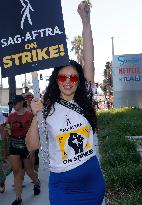 SAG-Aftra And The WGA Picket At Netflix Offices - LA