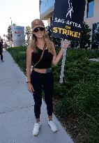 SAG-Aftra And The WGA Picket At Netflix Offices - LA