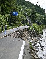 Aftermath of Typhoon Lan