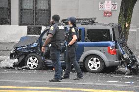 One Person Dead, Four People Injured After Two-Car Motor Vehicle Accident In Newark, New Jersey