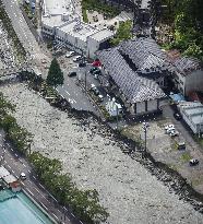 Aftermath of Typhoon Lan