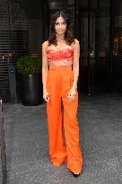 Jenna Dewan Looking Pretty In Orange - NYC